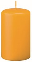 Stumpenkerzen (Flachkopf) Mais Gelb/Orange 60 x Ø...