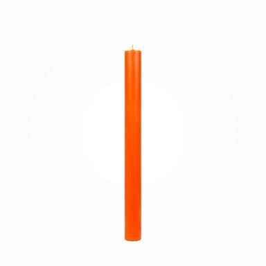 Flachkopf durchgefärbte Stabkerzen Orange 290 x Ø 21 mm, 1 Stück
