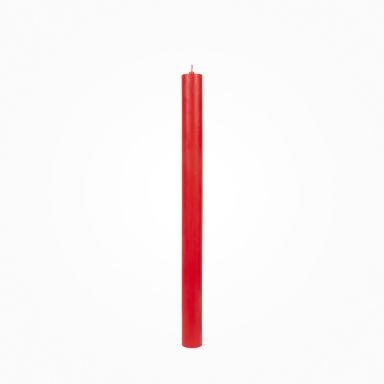 Flachkopf durchgefärbte Stabkerzen Rot 290 x Ø 21 mm, 1 Stück