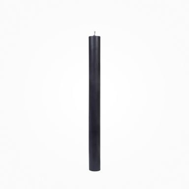 Flachkopf durchgefärbte Stabkerzen Schwarz 290 x Ø 21 mm, 1 Stück