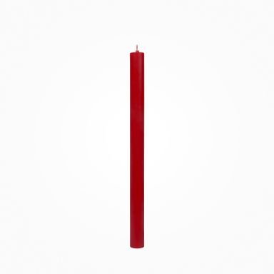 Flachkopf durchgefärbte Stabkerzen Antik Rot 290 x Ø 21 mm, 1 Stück