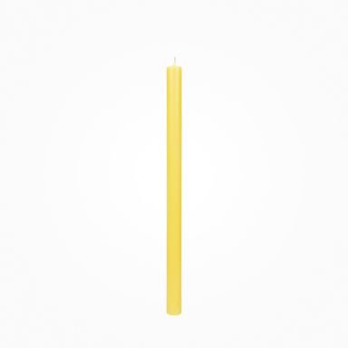 Flachkopf durchgefärbte Stabkerzen Hell-Mais 290 x Ø 21 mm, 1 Stück