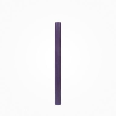 Flachkopf durchgefärbte Stabkerzen Aubergine 290 x Ø 21 mm, 1 Stück
