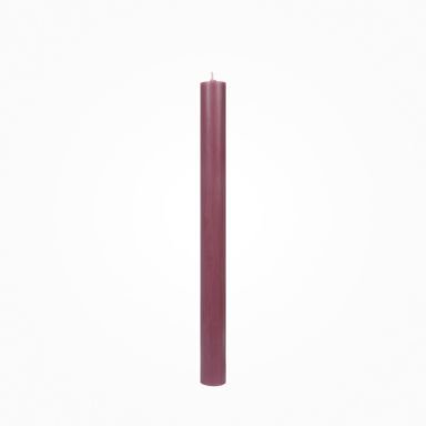 Flachkopf durchgefärbte Stabkerzen Plum 290 x Ø 21 mm, 1 Stück