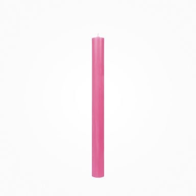 Flachkopf durchgefärbte Stabkerzen Fandango-Rosa 290 x Ø 21 mm, 1 Stück