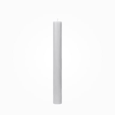 Flachkopf durchgefärbte Stabkerzen Taubengrau 290 x Ø 21 mm, 1 Stück