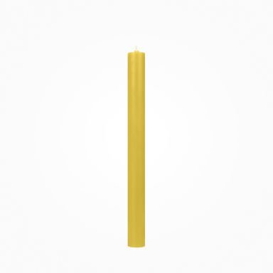 Flachkopf durchgefärbte Stabkerzen Hanf 290 x Ø 21 mm, 1 Stück