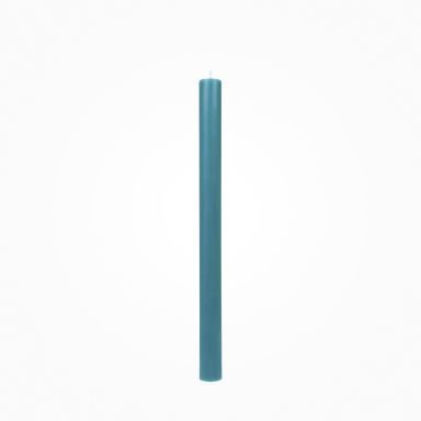 Flachkopf durchgefärbte Stabkerzen Teichgrün 290 x Ø 21 mm, 1 Stück