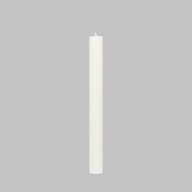 Flachkopf durchgefärbte Stabkerzen Dunkel-Elfenbein 290 x Ø 21 mm, 1 Stück
