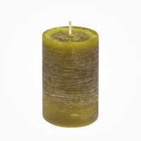 Nordische Reifkerzen Grüne Olive Ø 60 x 100...