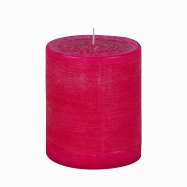 Nordische Reifkerzen Fandango Rosa Ø 80 x 100 mm, 1 Stück