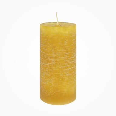 Nordische Reifkerzen Senf Ø 80 x 100 mm, 1 Stück
