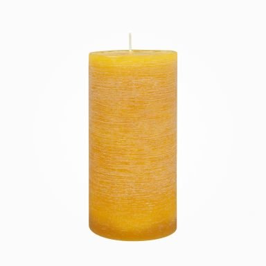 Nordische Reifkerzen Senf Ø 90 x 200 mm, 1 Stück