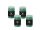 4er Set Rustik Marble Kerzen (durchgefärbt mit ASF) Eukalyptus