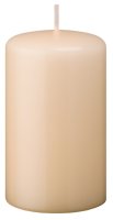 Stumpenkerzen (Flachkopf) Champagner 80 x Ø 50 mm,...