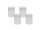 4er Set Scandic-Design Stumpenkerzen durchgefärbt Hell-Grau