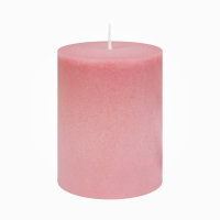 Scandic-Design Stumpenkerzen durchgefärbt Staubrosa