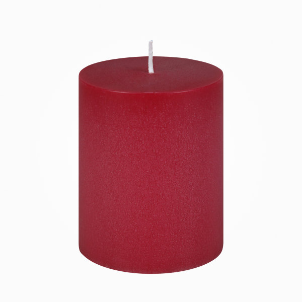 Scandic-Design Stumpenkerzen durchgefärbt Bordeaux
