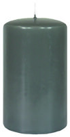 Stumpenkerzen (Flachkopf) Grau 80 x Ø 50 mm, 16...