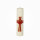 Osterkerze 20 x Ø 5 cm Kreuz, Lamm in Rot/Gold (Wachsauflage)