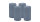 4er Set Adventskranzkerzen Pacific Blau Grau Ø 60 x 100 mm