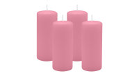 4er Set Adventskranzkerzen Altrosa Ø 50 x 120 mm