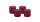 4er Set Adventskranzkerzen Bordeaux Ø 100 x 100 mm
