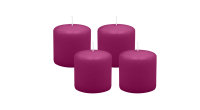 4er Set Adventskranzkerzen Brombeere Ø 60 x 80 mm