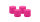 4er Set Adventskranzkerzen Fuchsia Pink Ø 100 x 100 mm