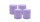 4er Set Adventskranzkerzen Lavendel-Lilac Ø 100 x 120 mm