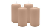 4er Set Adventskranzkerzen Portobello Nougat Ø 60...