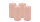 4er Set Adventskranzkerzen Taupe Rose Ø 60 x 100 mm
