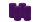 4er Set Adventskranzkerzen Violett Ø 60 x 100 mm