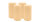 4er Set Adventskranzkerzen Beige Ø 80 x 150 mm