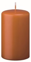 Stumpenkerzen (Flachkopf) Cotto Braun 200 x Ø 50...