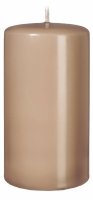 Stumpenkerzen (Flachkopf) Portobello Nougat 200 x...