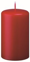 Stumpenkerzen (Flachkopf) Weihnachtsrot Erdbeere 100 x...