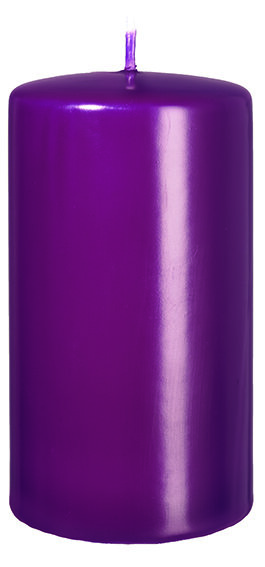 Stumpenkerzen (Flachkopf) Brombeere 100 x Ø 60 mm, 12 Stück