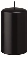 Stumpenkerzen (Flachkopf) Schwarz 120 x Ø 60 mm,...