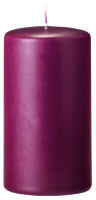 Stumpenkerzen (Flachkopf) Bordeaux 120 x Ø 60 mm,...