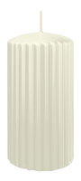 Kerzen-Gerillt in Elfenbein 150 x Ø 80 mm im 4er Set
