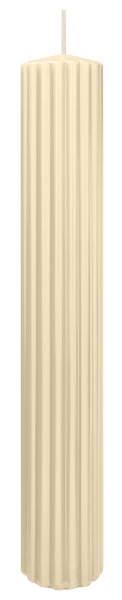 Kerzen-Gerillt in Bisquit 300 x Ø 45 mm im 4er Set