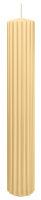 Kerzen-Gerillt in Champagner 300 x Ø 45 mm im 4er Set