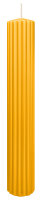 Kerzen-Gerillt in Gelb 300 x Ø 45 mm im 4er Set