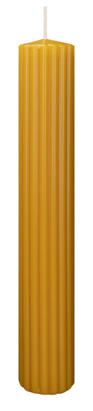 Kerzen-Gerillt in Natur 300 x Ø 45 mm im 4er Set