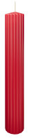 Kerzen-Gerillt in Rot 300 x Ø 45 mm im 4er Set