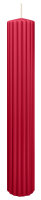 Kerzen-Gerillt in Altrot 300 x Ø 45 mm im 4er Set