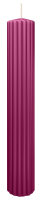 Kerzen-Gerillt in Cardinal 300 x Ø 45 mm im 4er Set