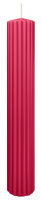 Kerzen-Gerillt in Magenta 300 x Ø 45 mm im 4er Set