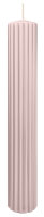 Kerzen-Gerillt in Rose 300 x Ø 45 mm im 4er Set